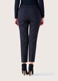 Pedra trousers in Milano stitch NERO BLACK Woman image number 4