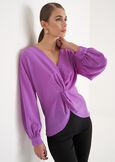 Blusa Benoit in georgette VIOLA MULBERRY Donna immagine n. 1