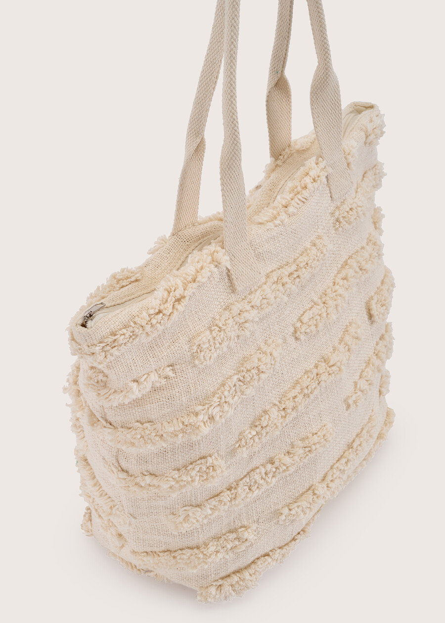 Briony 100% cotton bag BEIGE LATTE Woman , image number 3