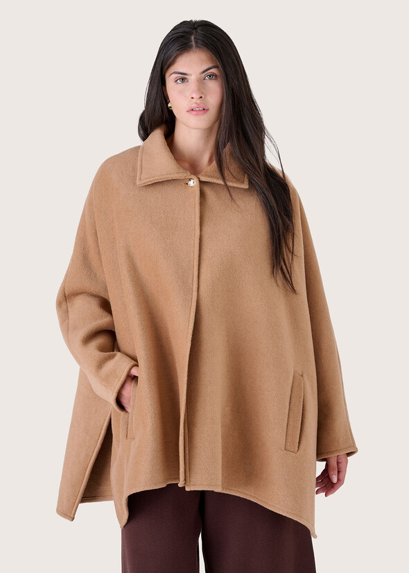 Marsia woolen cape BEIGE CAMMELLO Woman null