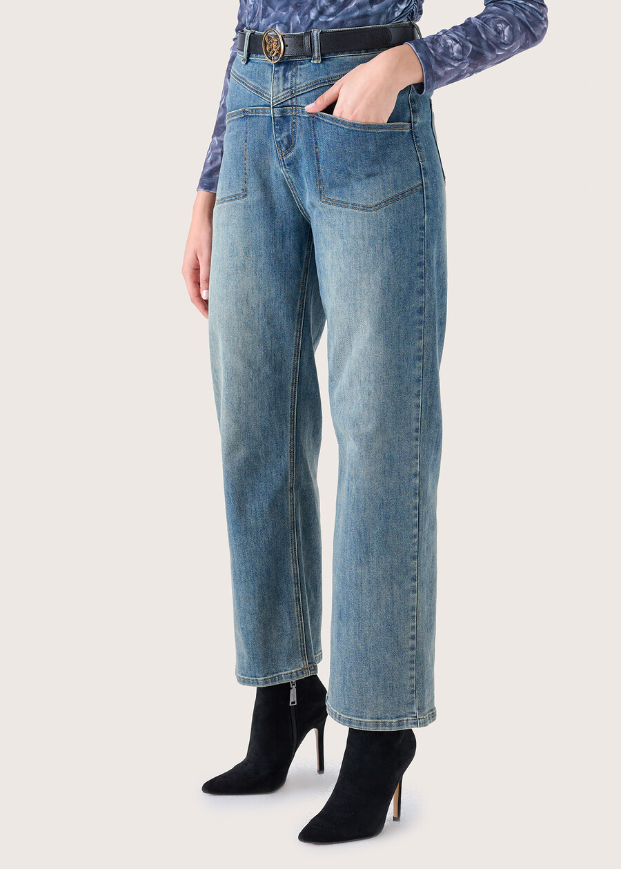 Pantalone Cindy in denim di cotone DENIM Donna , immagine n. 2