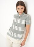 Polo Piquet in cotone pettinato VERDE SALVIANERO BLACK Donna immagine n. 1