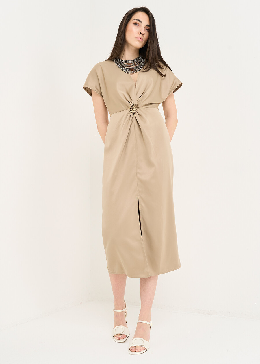 Abito midi Arios cut-out MARRONE BRONZEVIOLA Donna , immagine n. 1