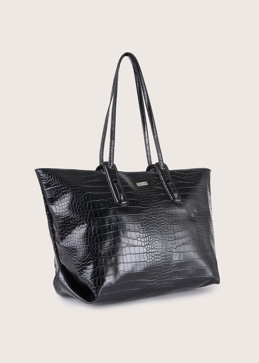 Shopping bag Bally in ecopelle NEROMARRONE CASTAGNA Donna , immagine n. 1