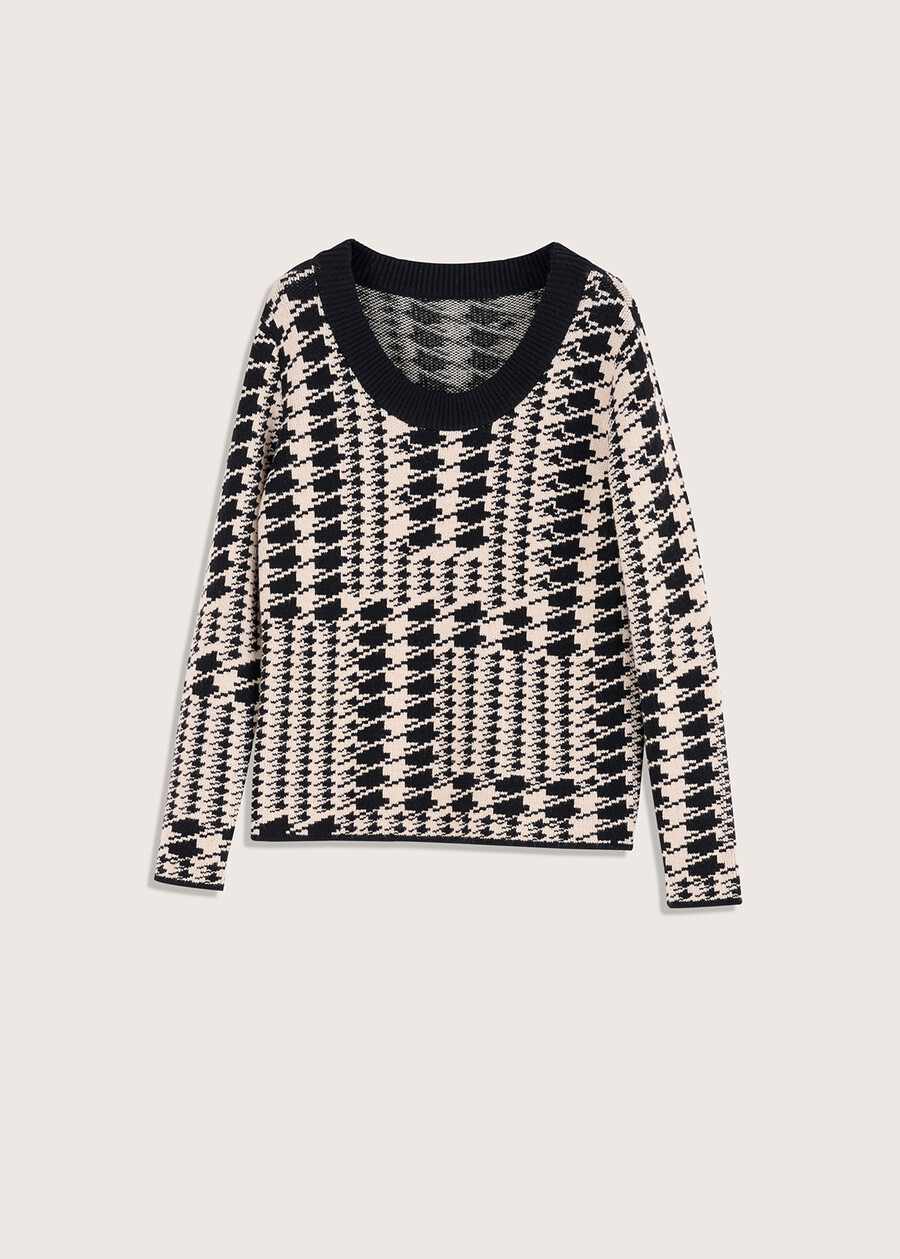 Maglia Marty pied de poule NERO Donna , immagine n. 4