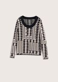 Maglia Marty pied de poule NERO Donna immagine n. 4