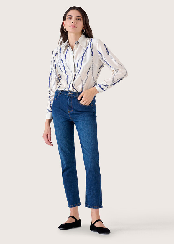 Pantalone Kate in denim di cotone DENIM Donna null