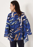 Camiro Camouflage Print Blouse BLU ELETTRICO Woman image number 4