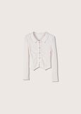 Maglia Saffo in tessuto goffrato BEIGE GESSO Donna immagine n. 4