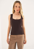 Top Trevis scollo squadrato MARRONE CAFFEGRIGIO PERLA Donna immagine n. 1