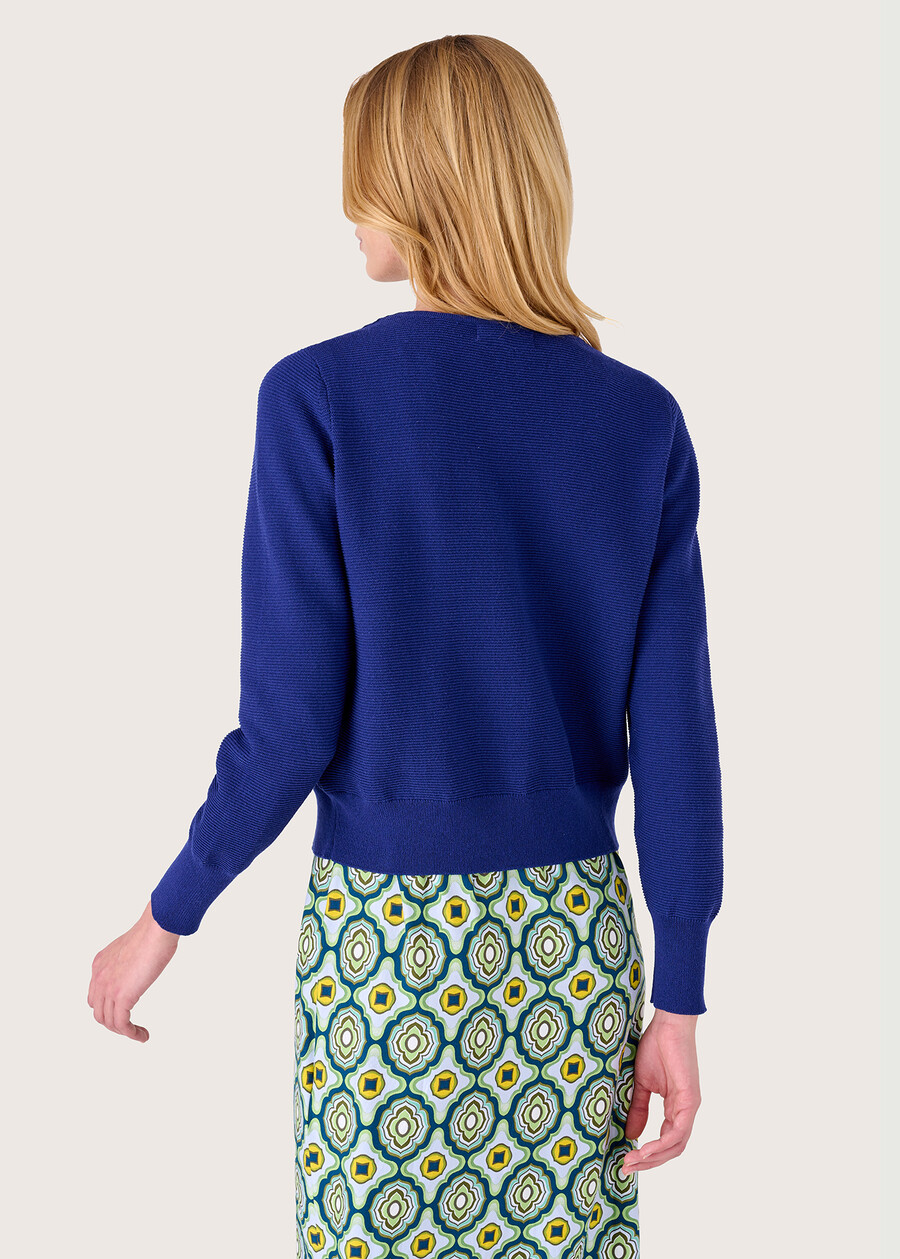 Cardigan Carlen 100% cotone BLU Donna , immagine n. 3