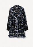 Cardigan Cardi in tweed effetto chenille NERO BLACKNERO BLACK Donna immagine n. 4