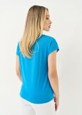 T-shirt Saily scollo strass BLU Donna immagine n. 3