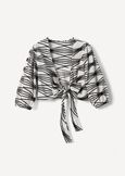 Camicia Crop Cool Fantasia BEIGE LATTEBLUE OLTREMARE Donna immagine n. 5