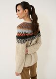 Maglione Maxy motivo norvegese GRIGIO TORTORA Donna immagine n. 4