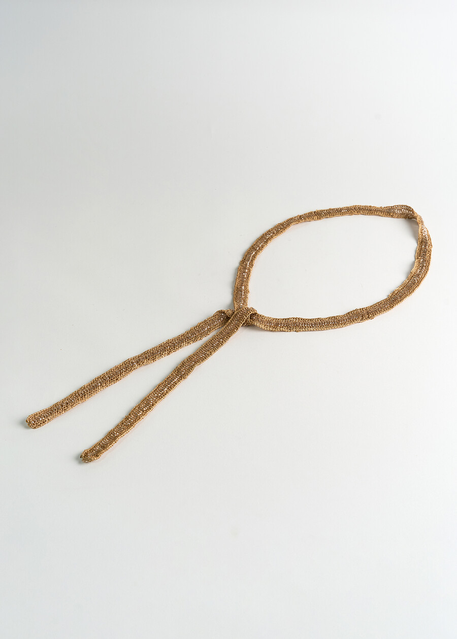 Collana cintura ricamata Gaspar ARANCIONE Donna , immagine n. 3