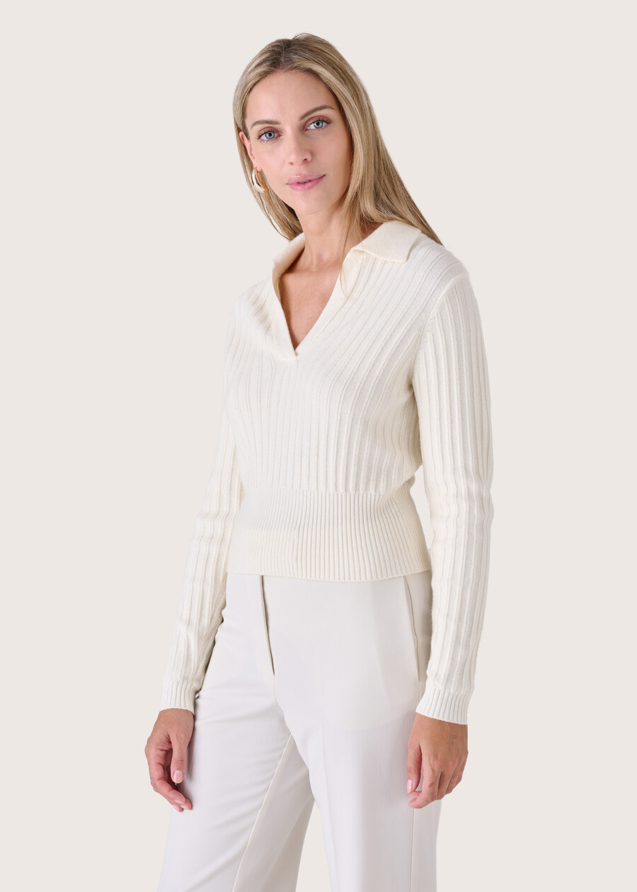 Maglia Manchester modello polo BEIGE LATTEMARRONE JAVA Donna , immagine n. 1