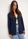 Cardigan Coral Midnight in filo BLU MIDNIGHTBIANCO BURRO Donna immagine n. 1