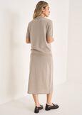 Ginevra lurex knit skirt BEIGE SABBIA Woman image number 4