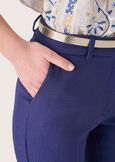 Pantalone Jacquelic effetto stuoia BLUE OLTREMARE MARRONE AMBER Donna immagine n. 3