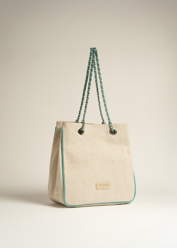 Babila Canvas Shopping Bag BEIGE LIGHT BEIGE Woman null