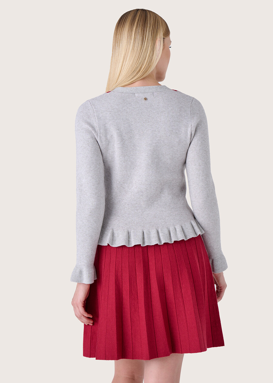 Maglia Mosty stile cardigan GRIGIO MEDIUM GREY Donna , immagine n. 3