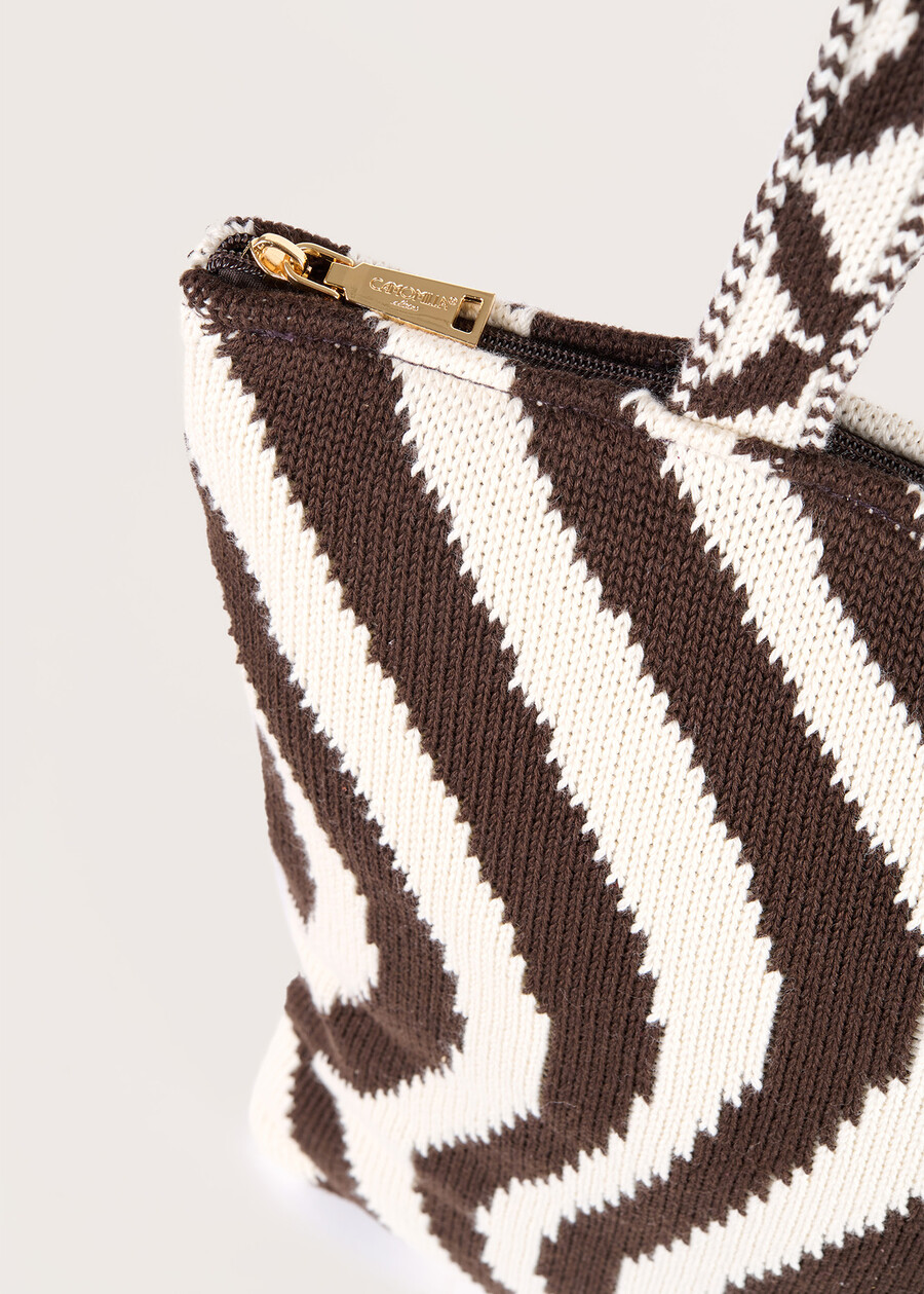 Bayu knitted shopping bag.  Woman , image number 2