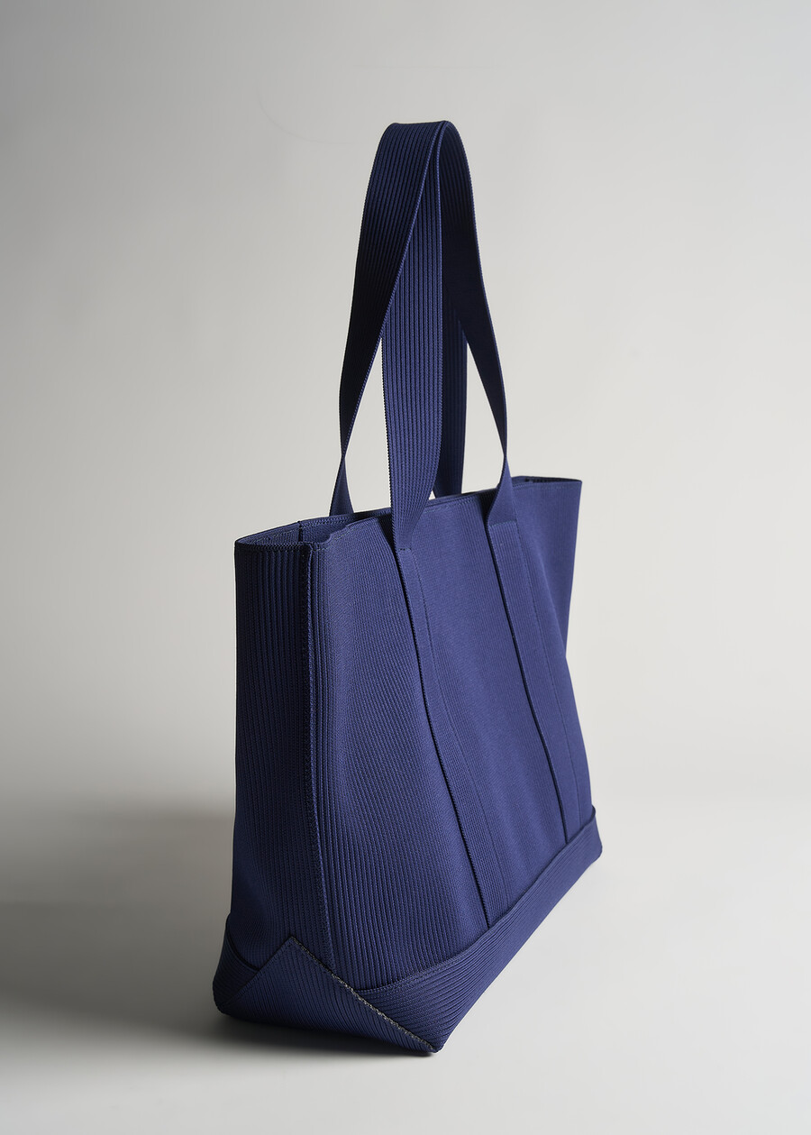Borsa shopping Blask in tessuto tecnico BLU Donna , immagine n. 3