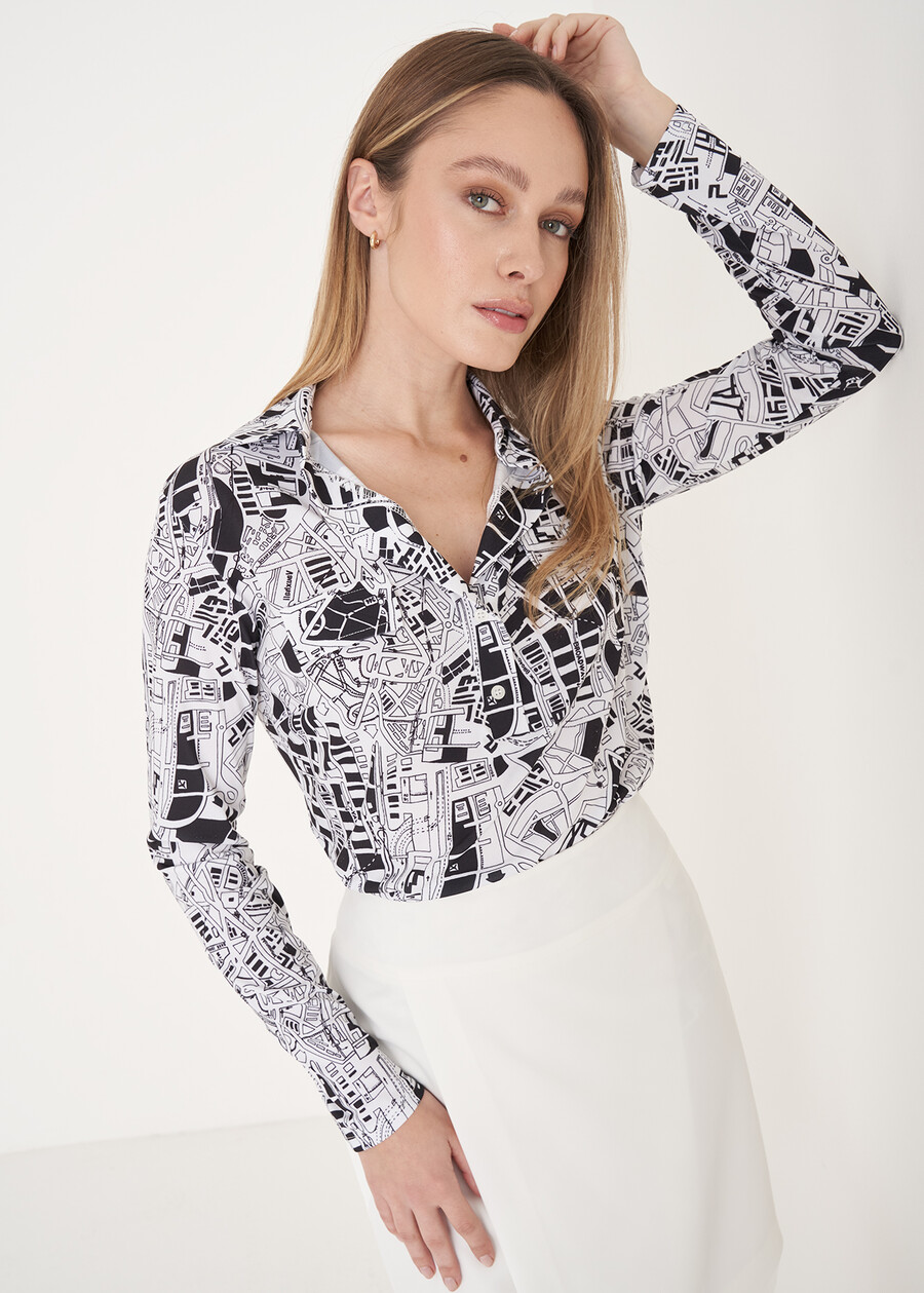 Selly jersey blouse BIANCO WHITE Woman , image number 1
