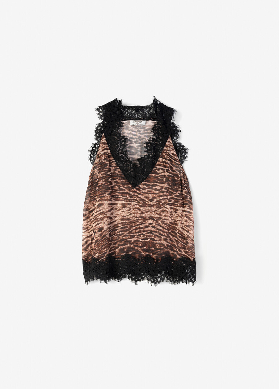 Top Topic 100% viscosa MARRONE JAVA Donna , immagine n. 4