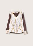 Blusa Cassia in doppio tessuto BIANCO WHITEBIANCO OFF WHITE Donna immagine n. 4