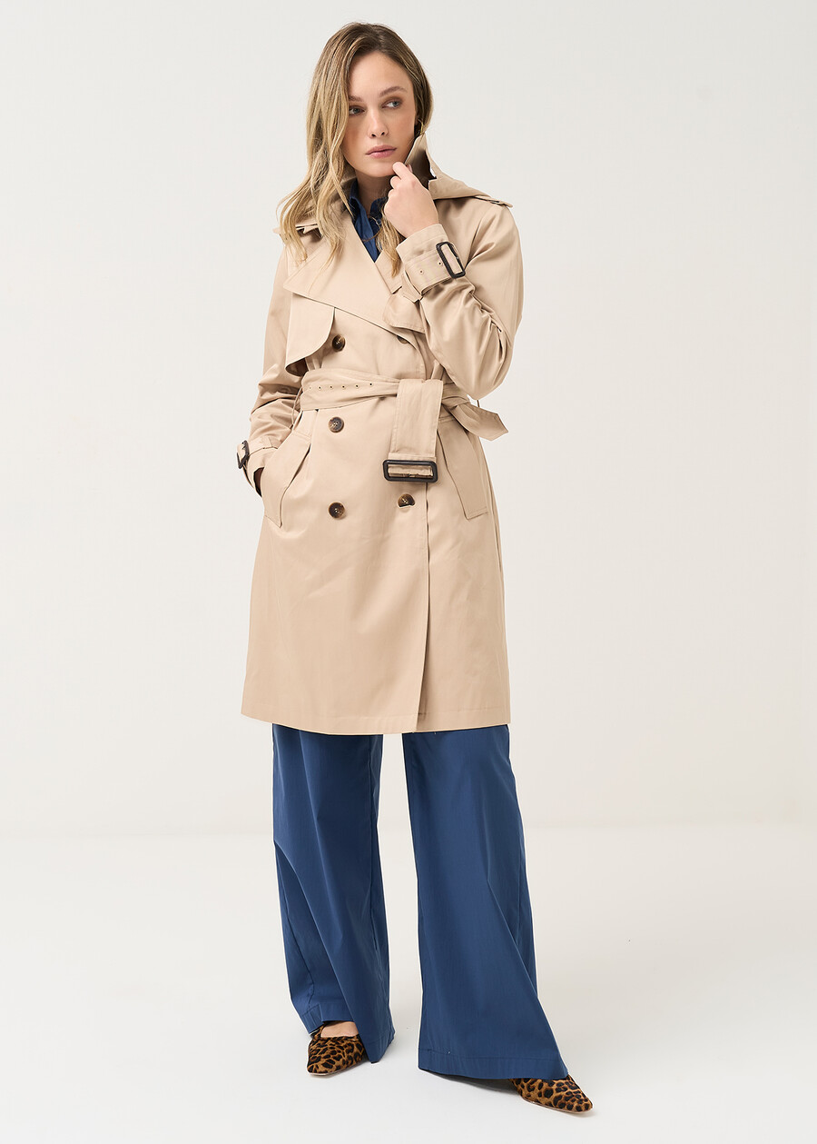 Timon hooded trench coat BEIGEBLU Woman , image number 2