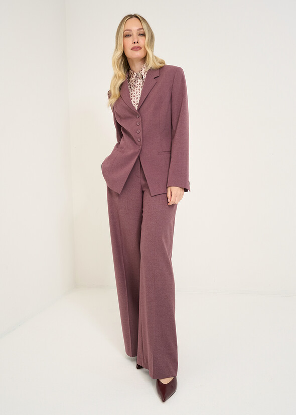 Giorgia wide-leg trousers ROSSO BORDEAUX Woman null
