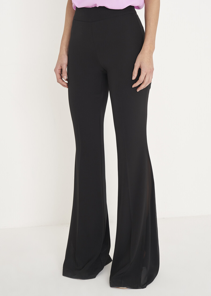 Victoria flared trousers NERO BLACK Woman , image number 3
