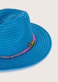 Ciriaco 100% straw hat BLU FRENCHROSSO TULIPANO Woman image number 3