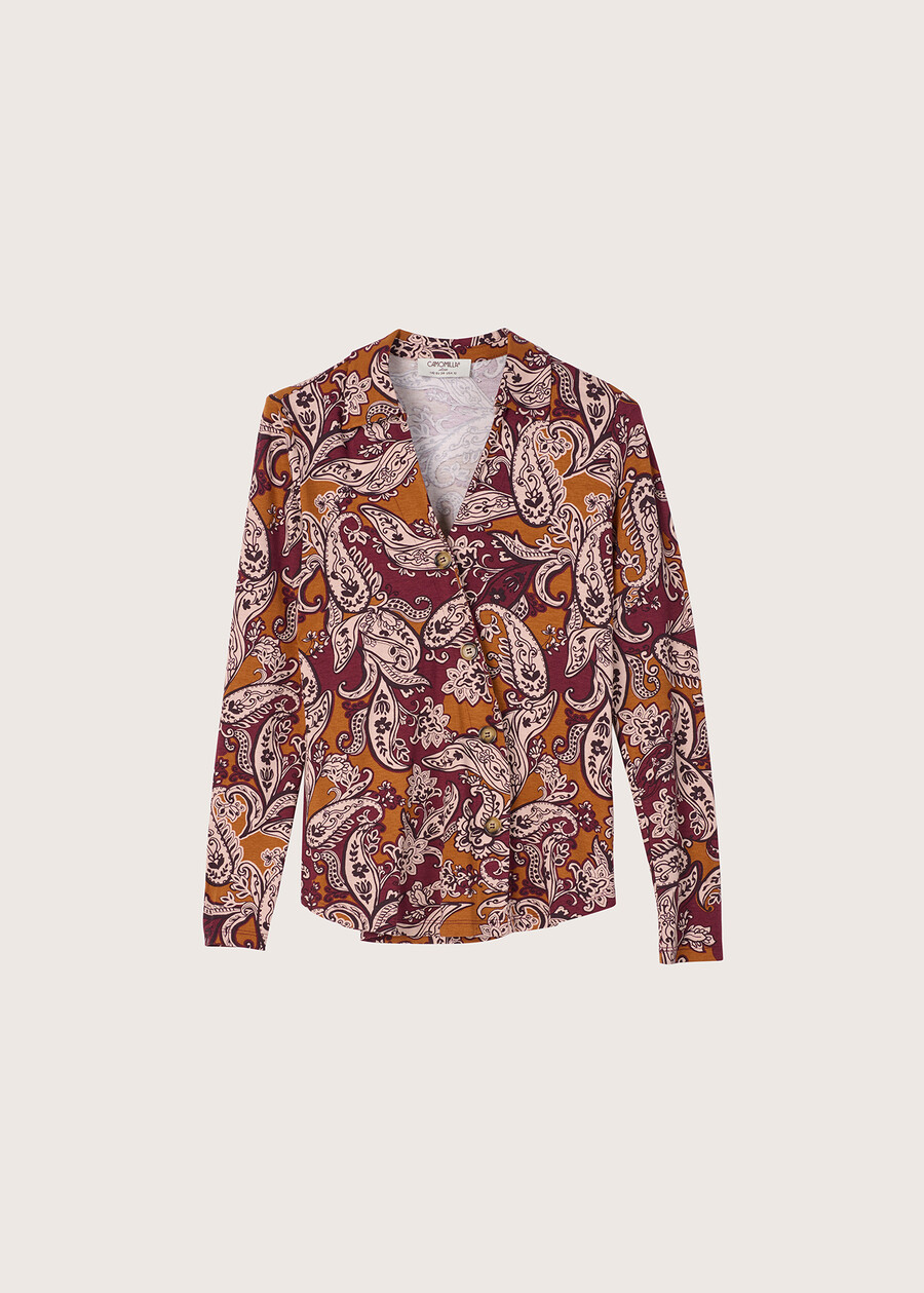 Maglia Salu fantasia etnica ROSSO SYRAH Donna , immagine n. 4