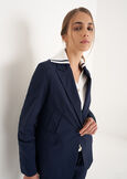 Gianna single-breasted blazer BLUBIANCO WHITEMARRONENERO BLACK Woman image number 2