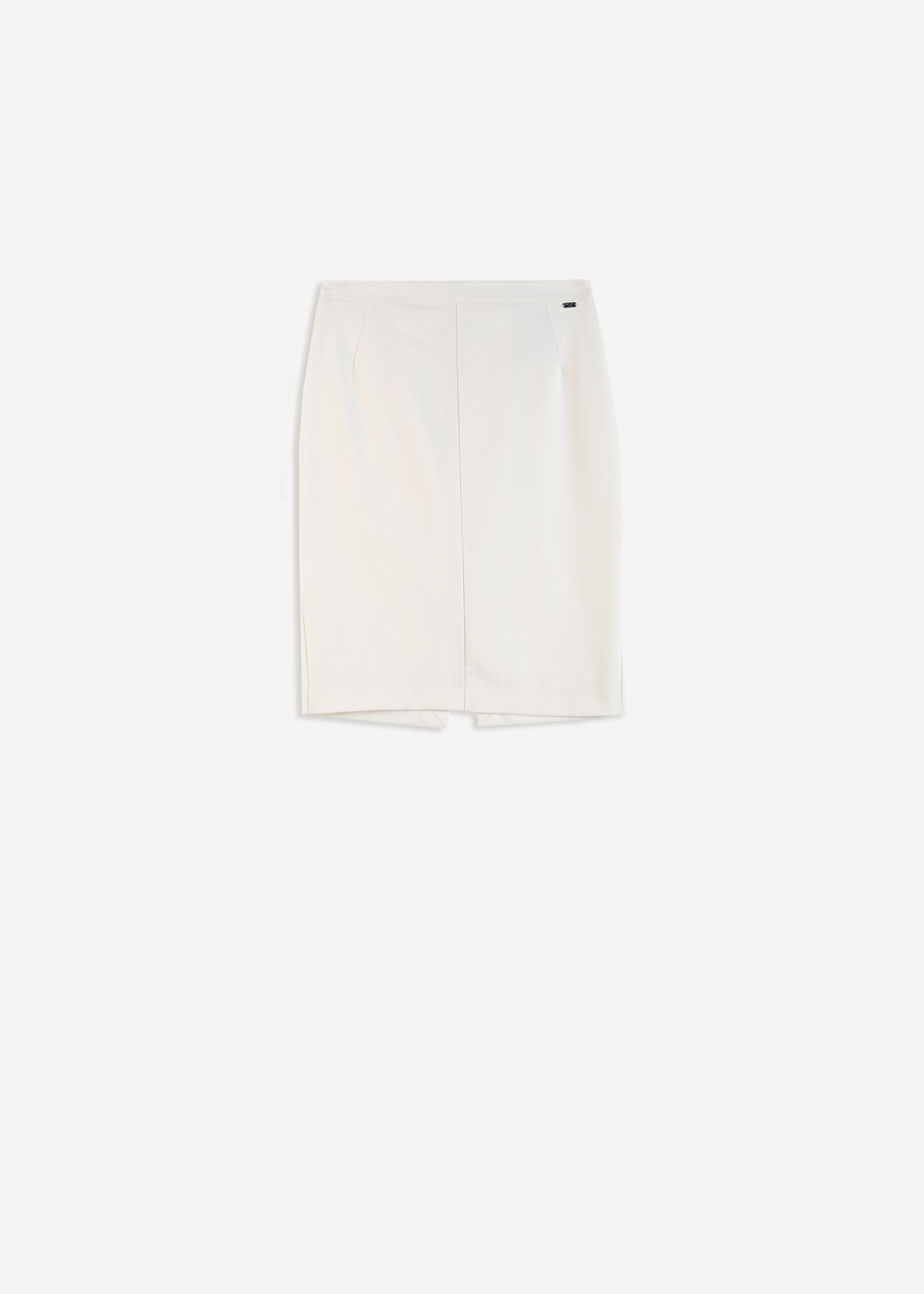 Gonna Gladys a tubino bi-stretch NERO BLACKBEIGE GESSOBLU Donna , immagine n. 7
