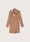 Teo double-breasted trench coat BEIGE DUNEBLU MEDIUM BLUE Woman image number 6