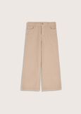 Percy 100% cotton trousers BEIGE Woman image number 5