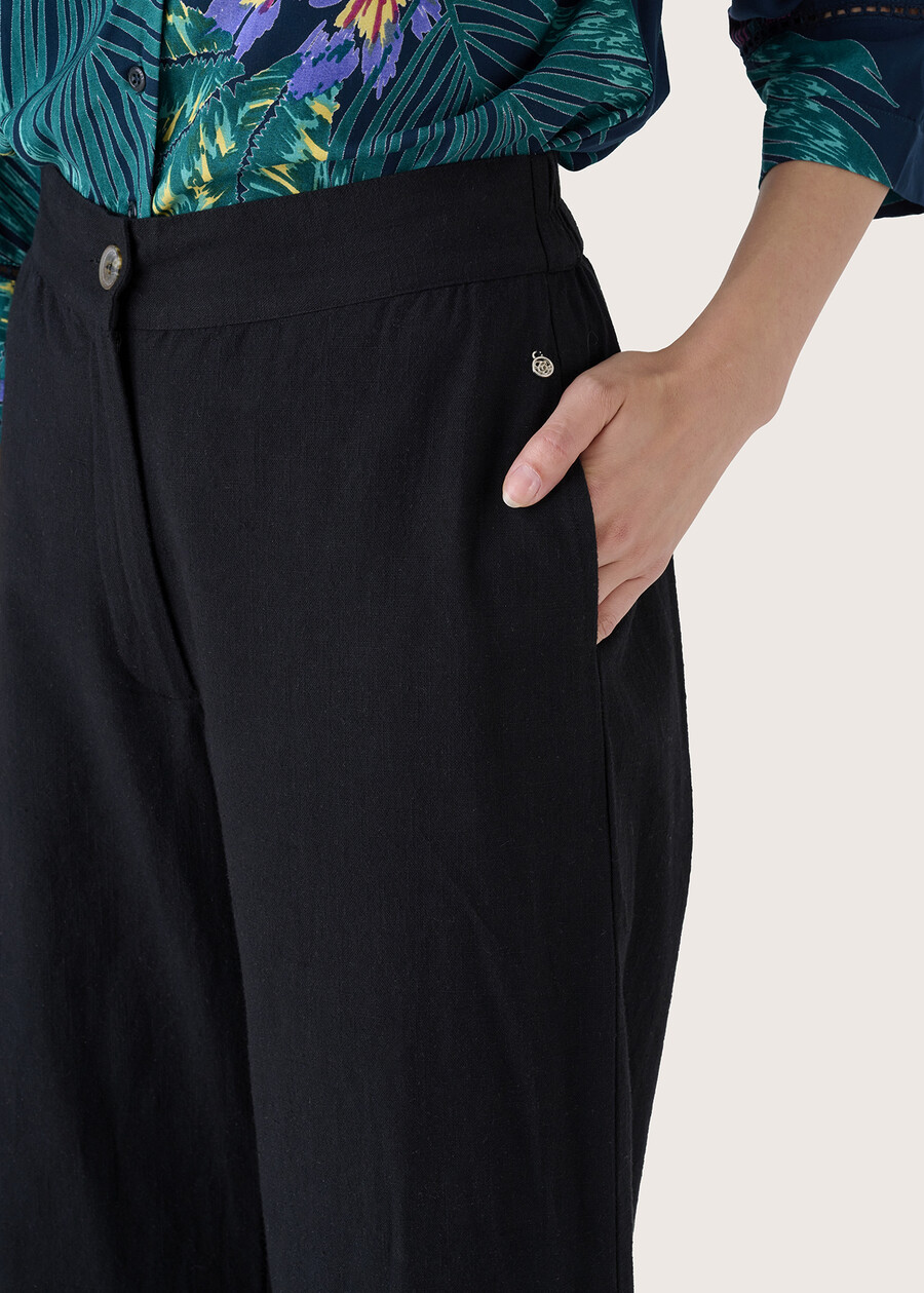 Pantalone Piper 100% cotone GRIGIO TORTORANERO BLACK Donna , immagine n. 4