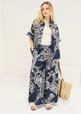 Camicia Cally in cotone stampato BLU Donna immagine n. 4