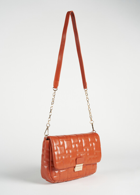 Briant eco-leather clutch bag ARANCIO CAROTENE Woman null