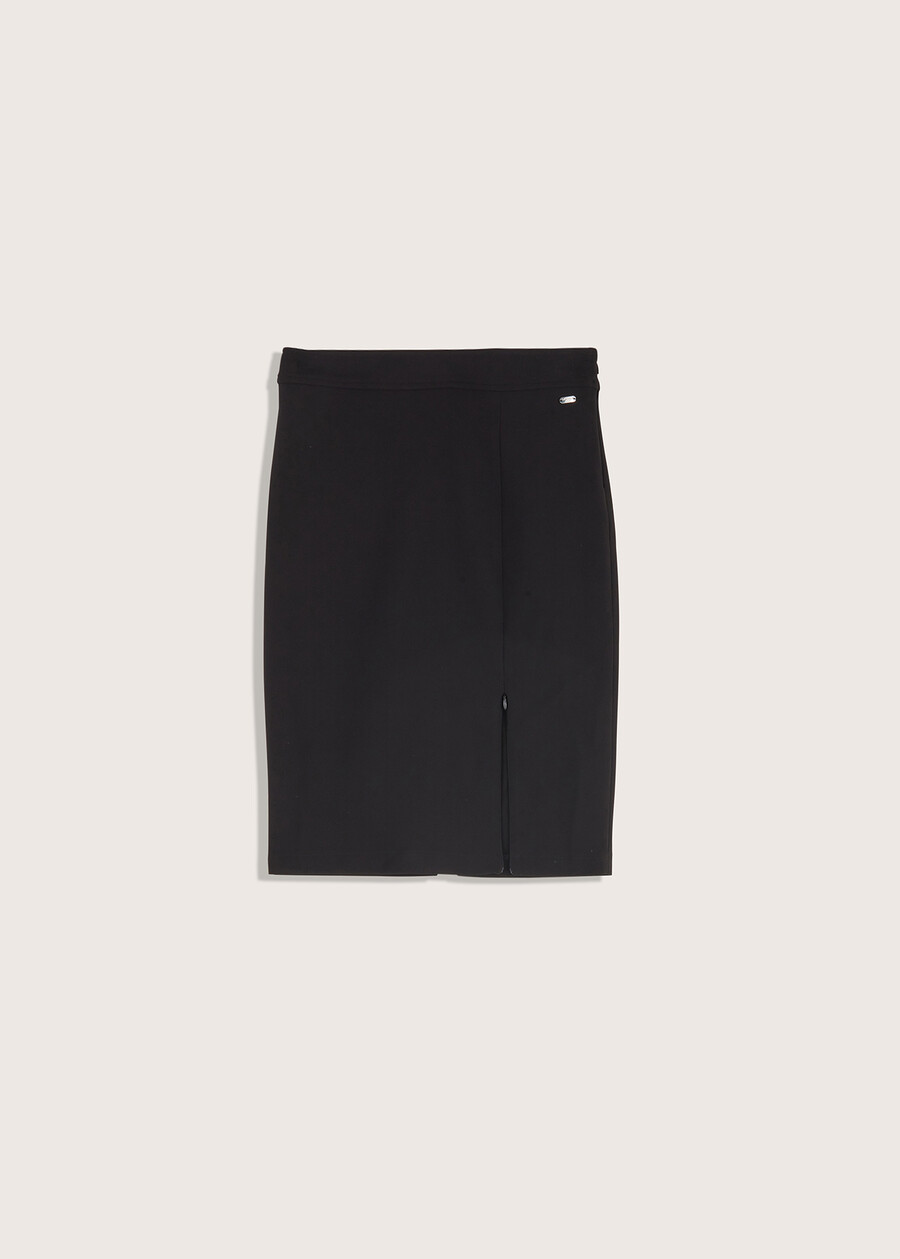 Gretel skirt with slit NERO BLACK Woman , image number 4