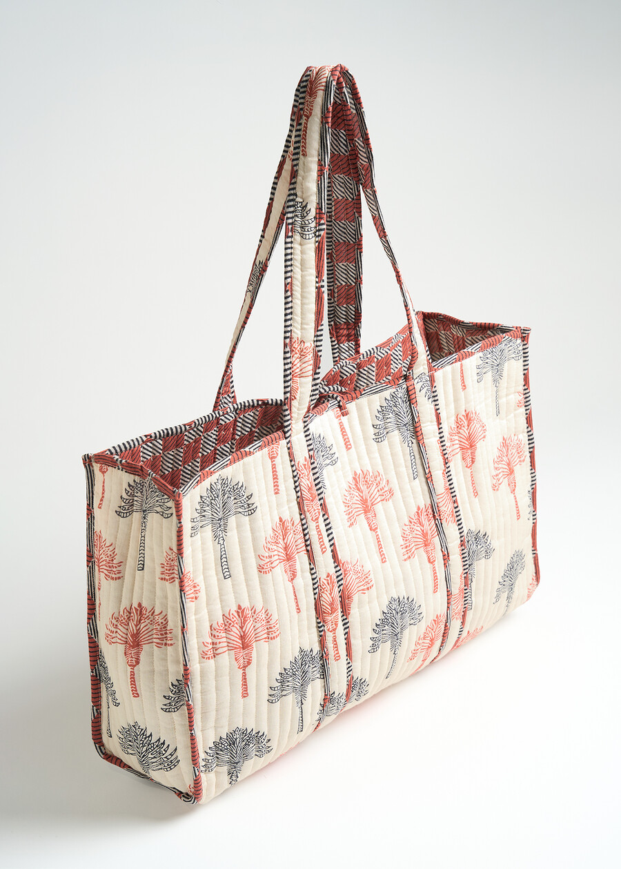Shopping bag Bailey A in cotone BEIGE LATTE Donna , immagine n. 2