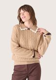 Maglia Marly con colletto MARRONE CARAMELLO Donna immagine n. 1