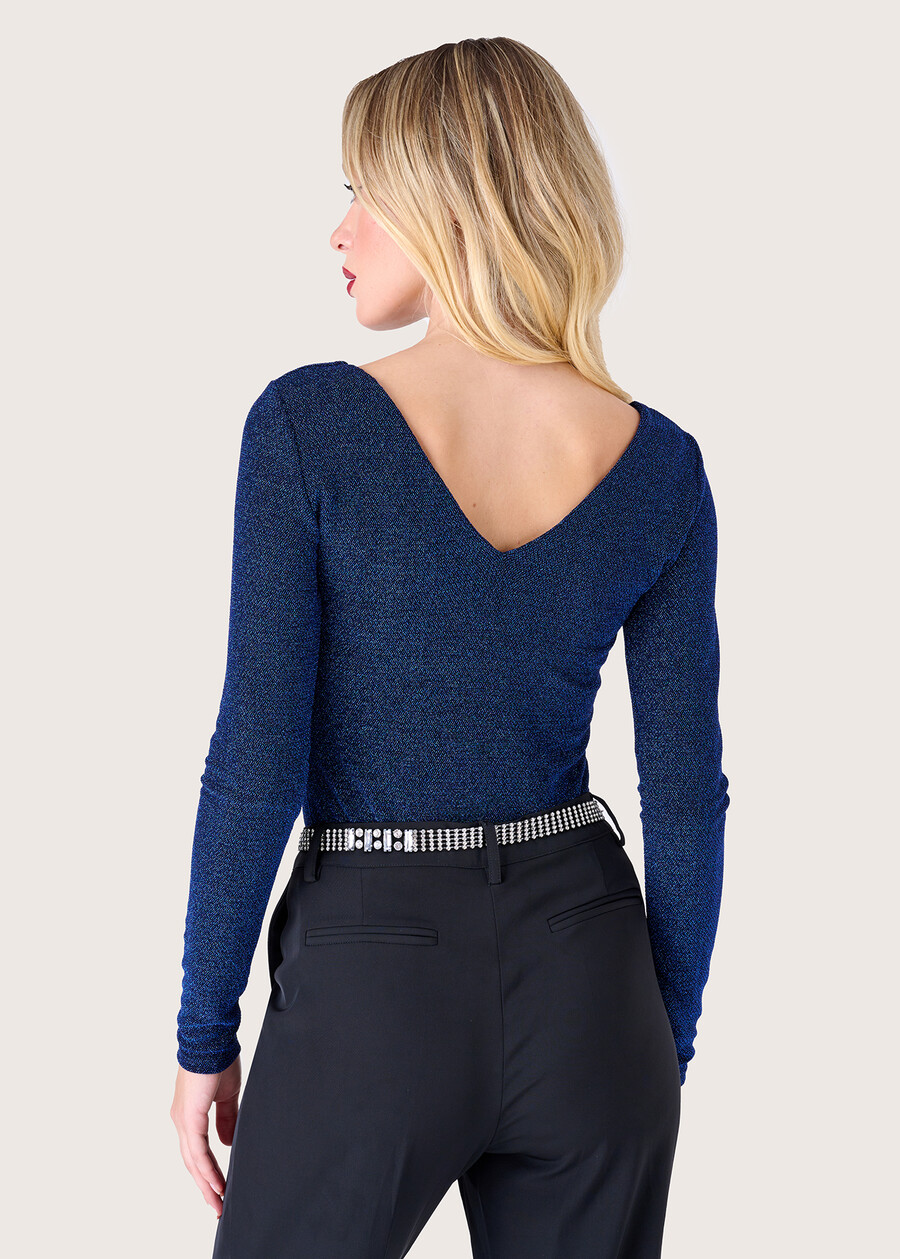 Maglia Siad con lurex BLUE OLTREMARE  Donna , immagine n. 3
