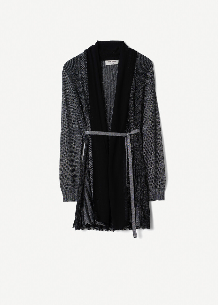 Caren knit belted cardigan BEIGE LIGHT BEIGENERO BLACK Woman , image number 6