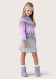 MOLLY KNITTED SKIRT FOR GIRLS GRIGIO MEDIUM GREY Woman image number 1