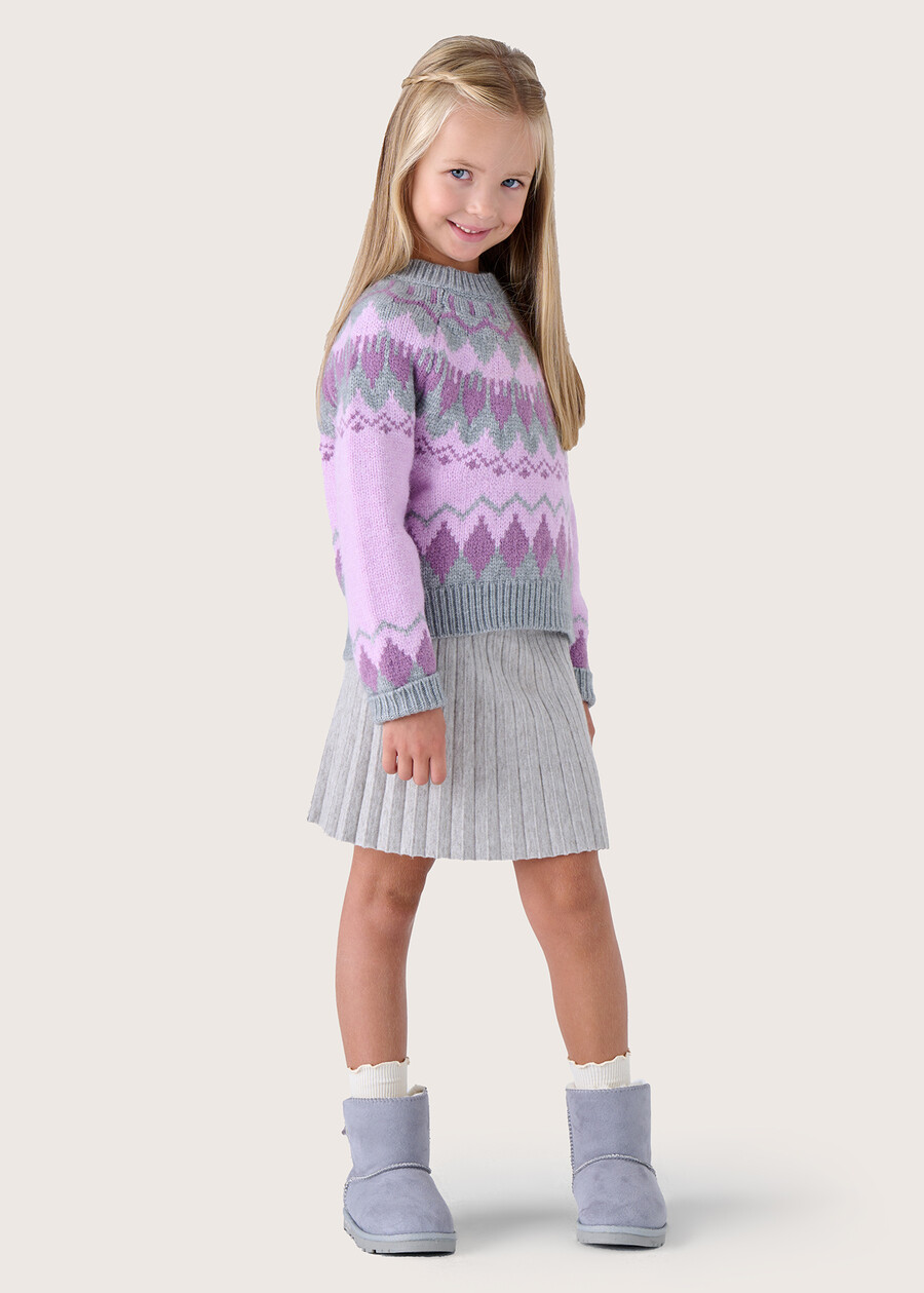 MOLLY KNITTED SKIRT FOR GIRLS GRIGIO MEDIUM GREY Woman , image number 1